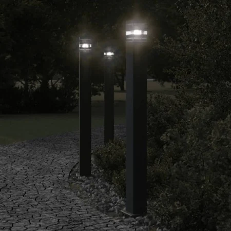 Lámpara de suelo de exterior aluminio negro 110 cm | Foro24.es | Tu tienda online para hogar, jardín y más Foro24.es