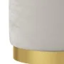 Taburete con almacenaje redondo terciopelo gris claro | Foro24.es | Tu tienda online para hogar, jardín y más Foro24.es