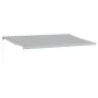 Toldo retráctil aluminio y tela gris antracita y blanco 5x3 m by , Awnings - Ref: Foro24-3216127, Price: 697,29 €, Discount: %