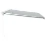 Toldo retráctil aluminio y tela gris antracita y blanco 5x3 m by , Awnings - Ref: Foro24-3216127, Price: 697,29 €, Discount: %