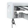Toldo retráctil aluminio y tela gris antracita y blanco 5x3 m by , Awnings - Ref: Foro24-3216127, Price: 697,29 €, Discount: %