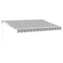 Toldo retráctil aluminio y tela antracita y blanco 3,5x2,5 m von , Markisen - Ref: Foro24-3216104, Preis: 220,26 €, Rabatt: %