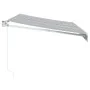 Toldo retráctil aluminio y tela antracita y blanco 3,5x2,5 m von , Markisen - Ref: Foro24-3216104, Preis: 220,26 €, Rabatt: %