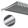 Toldo retráctil aluminio y tela antracita y blanco 3,5x2,5 m von , Markisen - Ref: Foro24-3216104, Preis: 220,26 €, Rabatt: %