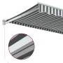 Toldo retráctil aluminio y tela gris antracita y blanco 4,5x3 m de , Toldos - Ref: Foro24-3216106, Precio: 314,13 €, Descuent...