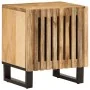 Mesita de noche de madera maciza de mango rugosa 40x34x46 cm | Foro24.es | Tu tienda online para hogar, jardín y más Foro24.es