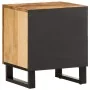 Mesita de noche de madera maciza de mango rugosa 40x34x46 cm | Foro24.es | Tu tienda online para hogar, jardín y más Foro24.es