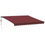 Toldo retráctil automático color burdeos 400x350 cm by , Awnings - Ref: Foro24-3215000, Price: 457,02 €, Discount: %