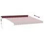 Toldo retráctil automático color burdeos 400x350 cm by , Awnings - Ref: Foro24-3215000, Price: 457,02 €, Discount: %