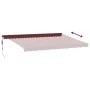 Toldo retráctil automático con LEDs burdeos 500x350 cm by , Awnings - Ref: Foro24-3215009, Price: 701,64 €, Discount: %