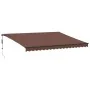 Toldo retráctil automático marrón 450x350 cm by , Awnings - Ref: Foro24-3215409, Price: 503,77 €, Discount: %