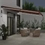 Toldo retráctil automático con luces LED marrón 500x350 cm by , Awnings - Ref: Foro24-3215414, Price: 701,53 €, Discount: %