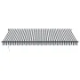 Toldo retráctil automático gris antracita y blanco 450x350 cm by , Awnings - Ref: Foro24-3215814, Price: 492,86 €, Discount: %