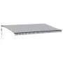 Toldo retráctil automático luz LED antracita blanco 600x350 cm by , Awnings - Ref: Foro24-3215823, Price: 859,41 €, Discount: %