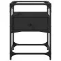 Mesita de noche madera de ingeniería negra 40x40x55 cm von , Nachttische - Ref: Foro24-846074, Preis: 63,33 €, Rabatt: %