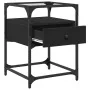 Mesita de noche madera de ingeniería negra 40x40x55 cm von , Nachttische - Ref: Foro24-846074, Preis: 63,33 €, Rabatt: %