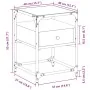 Mesita de noche madera de ingeniería negra 40x40x55 cm von , Nachttische - Ref: Foro24-846074, Preis: 63,33 €, Rabatt: %