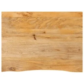 Tablero de mesa borde natural madera maciza mango 90x60x3,8 cm by , Table tops - Ref: Foro24-370501, Price: 104,73 €, Discoun...