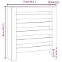 Cubierta de radiador madera ingeniería roble ahumado 78x20x82cm von , Zubehör für Heizkörper - Ref: Foro24-852685, Preis: 53,...