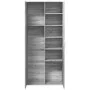 Aparador alto madera de ingeniería gris Sonoma 80x35x180 cm de , Taquillas y armarios de almacenamiento - Ref: Foro24-3276656...