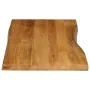 Tablero de mesa borde natural madera maciza mango 120x60x2,5 cm de , Tableros para mesas - Ref: Foro24-370768, Precio: 88,58 ...