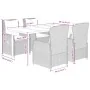 Set comedor de jardín 5 pzas con cojines ratán sintético beige von , Gartensets - Ref: Foro24-3262871, Preis: 532,17 €, Rabat...