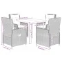 Set comedor de jardín 5 pzas con cojines ratán sintético beige von , Gartensets - Ref: Foro24-3262890, Preis: 523,57 €, Rabat...