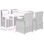 Set comedor de jardín 5 pzas con cojines ratán sintético beige by , Garden sets - Ref: Foro24-3262892, Price: 596,06 €, Disco...