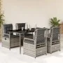 Set comedor de jardín 5 piezas con cojines ratán sintético gris von , Gartensets - Ref: Foro24-3262988, Preis: 563,78 €, Raba...