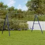 Estructura columpio exterior y 8 ganchos para colgar acero azul by , Accessories for swings and play structures - Ref: Foro24...
