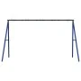 Estructura columpio exterior y 8 ganchos para colgar acero azul by , Accessories for swings and play structures - Ref: Foro24...