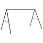 Estructura columpio exterior y 8 ganchos para colgar acero azul by , Accessories for swings and play structures - Ref: Foro24...