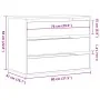 Cajonera de esquina madera de ingeniería blanca 80x41x58 cm de , Cajoneras - Ref: Foro24-852852, Precio: 142,51 €, Descuento: %