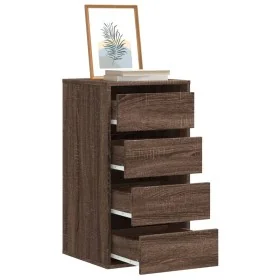 Cajonera de esquina madera ingeniería marrón roble 40x41x76 cm by , Drawers - Ref: Foro24-852867, Price: 95,00 €, Discount: %