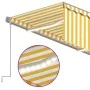 Toldo automático persiana LED sensor viento amarillo 3,5x2,5 m von , Markisen - Ref: Foro24-3069413, Preis: 484,69 €, Rabatt: %