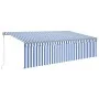 Toldo retráctil automático con persiana azul y blanco 5x3 m von , Markisen - Ref: Foro24-3069466, Preis: 489,77 €, Rabatt: %
