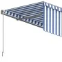 Toldo retráctil automático con persiana azul y blanco 5x3 m von , Markisen - Ref: Foro24-3069466, Preis: 489,77 €, Rabatt: %