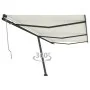 Toldo de pie automático crema 600x350 cm by , Awnings - Ref: Foro24-3069887, Price: 834,20 €, Discount: %