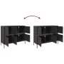 Aparador acero negro 100,5x39x79 cm de , Aparadores - Ref: Foro24-843096, Precio: 189,56 €, Descuento: %