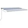 Toldo automático con LED sensor de viento azul y blanco 6x3,5 m von , Markisen - Ref: Foro24-3070291, Preis: 989,30 €, Rabatt: %