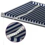 Toldo automático con LED sensor de viento azul y blanco 6x3,5 m von , Markisen - Ref: Foro24-3070291, Preis: 989,30 €, Rabatt: %