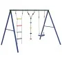 Juego de columpios de exterior con escalera y cuerda de discos by , Swings and play structures - Ref: Foro24-3283595, Price: ...