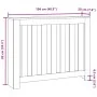 Cubierta de radiador madera color envejecido 104x20x82 cm von , Zubehör für Heizkörper - Ref: Foro24-852742, Preis: 64,34 €, ...
