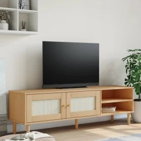 Mueble de TV SENJA aspecto ratán madera pino marrón 158x40x49cm von , TV-Möbel - Ref: Foro24-358043, Preis: 119,56 €, Rabatt: %
