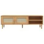 Mueble de TV SENJA aspecto ratán madera pino marrón 158x40x49cm de , Muebles TV - Ref: Foro24-358043, Precio: 119,56 €, Descu...