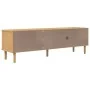 Mueble de TV SENJA aspecto ratán madera pino marrón 158x40x49cm de , Muebles TV - Ref: Foro24-358043, Precio: 119,56 €, Descu...