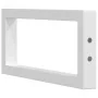 Soportes estante de lavabo 2 uds rectangular acero blanco by , Supports and crossbars - Ref: Foro24-4007263, Price: 32,90 €, ...