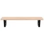Estante de lavabo de pared de acero y madera maciza de roble von , Badezimmerwaschtische - Ref: Foro24-3302331, Preis: 74,56 ...