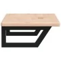 Estante de lavabo de pared de acero y madera maciza de roble von , Badezimmerwaschtische - Ref: Foro24-3302331, Preis: 74,56 ...