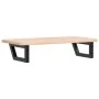 Estante de lavabo de pared de acero y madera maciza de roble von , Badezimmerwaschtische - Ref: Foro24-3302331, Preis: 74,56 ...